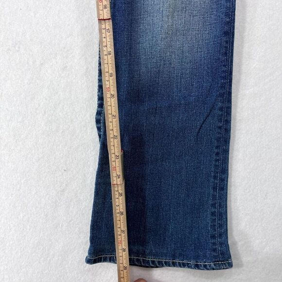 Vintage True Religion Jeans Women 28 Blue Boot Cut Distressed Rhinestones Y2K - Picture 12 of 15